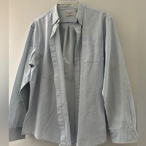 Dockers Blue Striped Men's Shirt